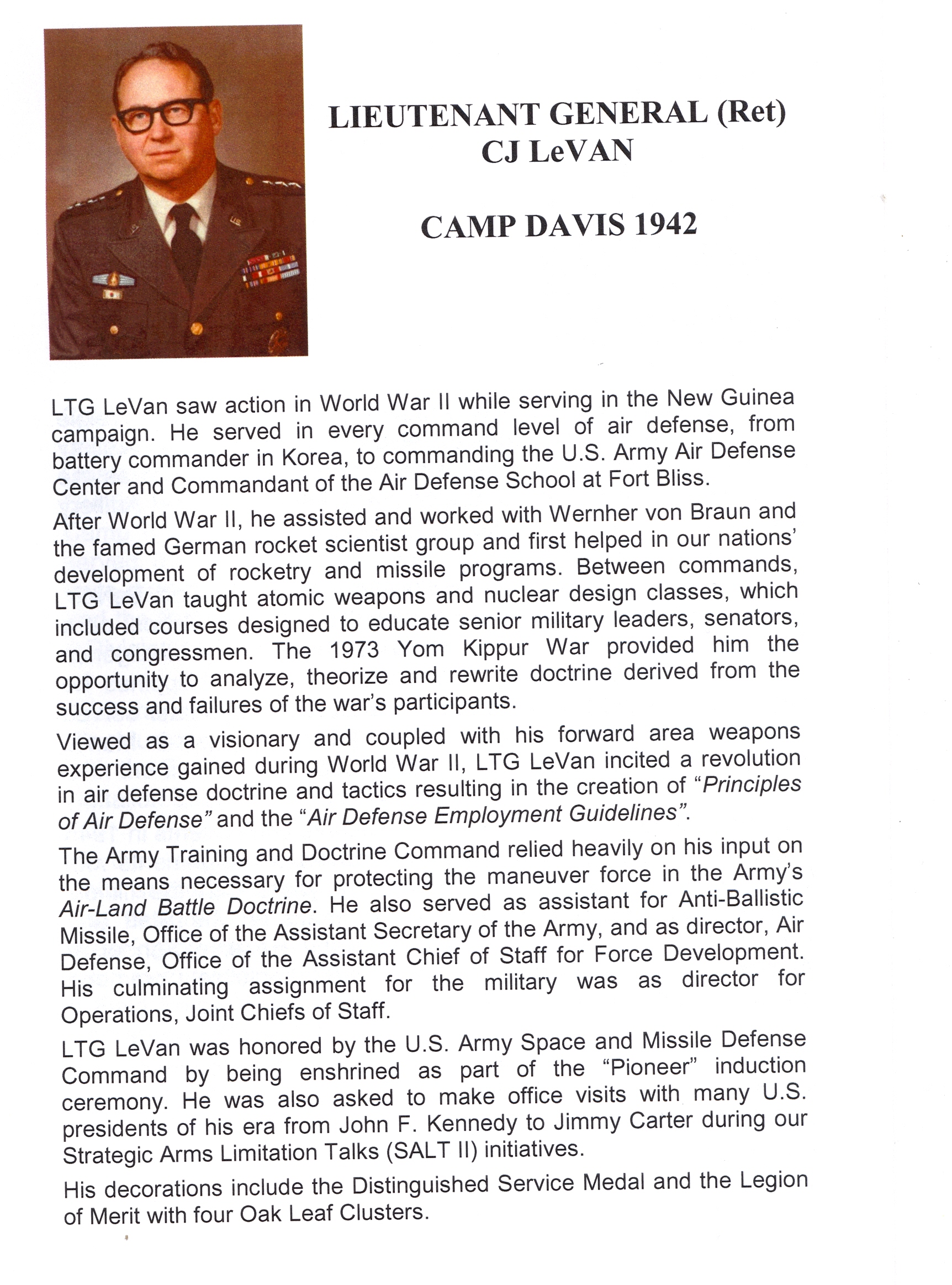 LtG C.J. Levan